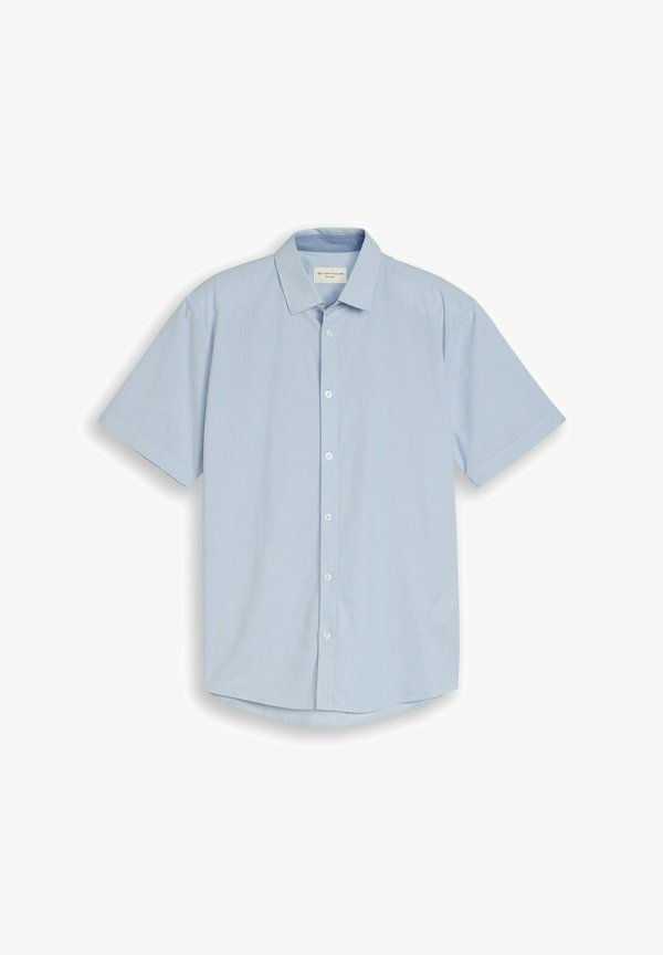 TOM TAILOR REGULAR FIT MIT STREIFEN - Shirt - blue two tone structure