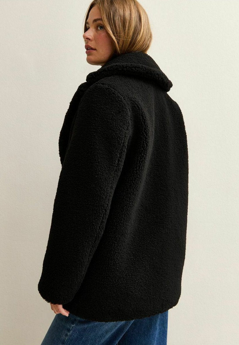 New Look COLLARED LONG SLEEVE BORG
