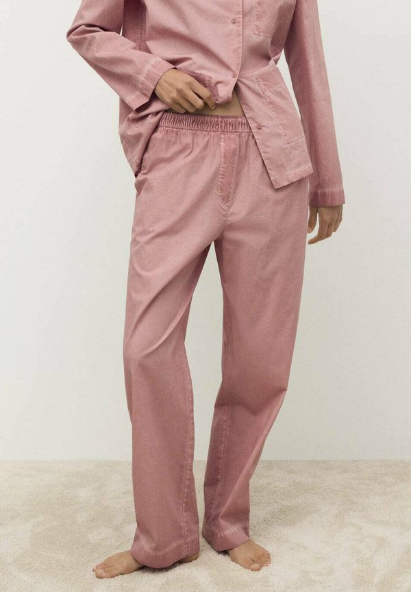 Mango GARMENT-DYED LONG  - Pyjama bottoms - pink