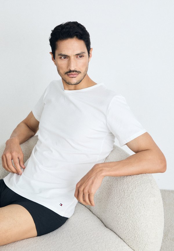 Tommy Hilfiger TEE 3 PACK - Undershirt - black/white/grey heather