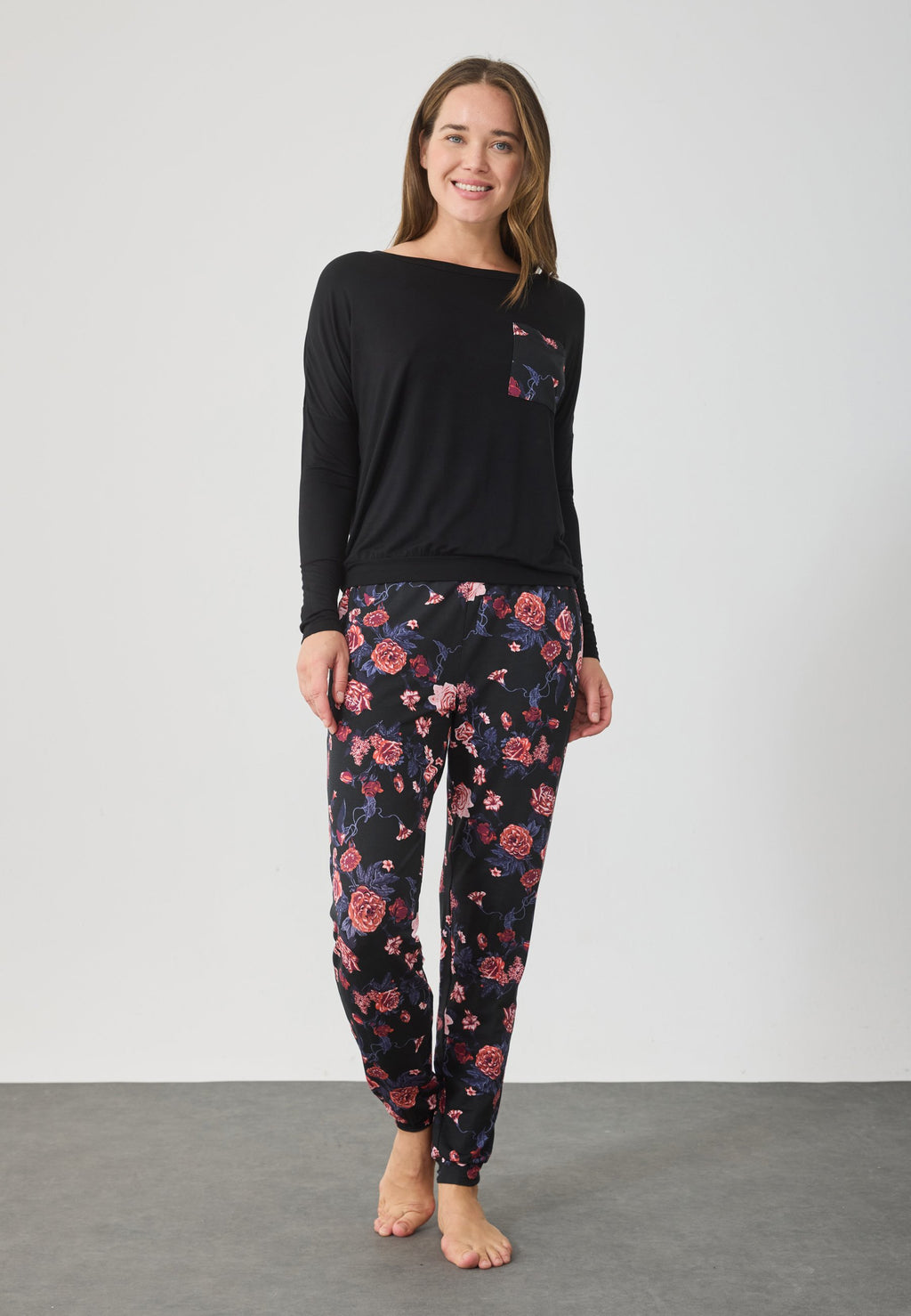 Anna Field FLORAL JERSEY SET