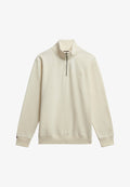 Superdry & Co ESSENTIAL LOGO HALF ZIP - Sweatshirt - dusty white