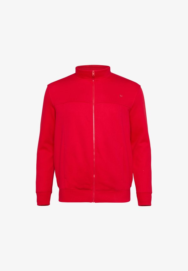 s.Oliver MIT STEHKRAGEN - Zip-up sweatshirt - himbeere