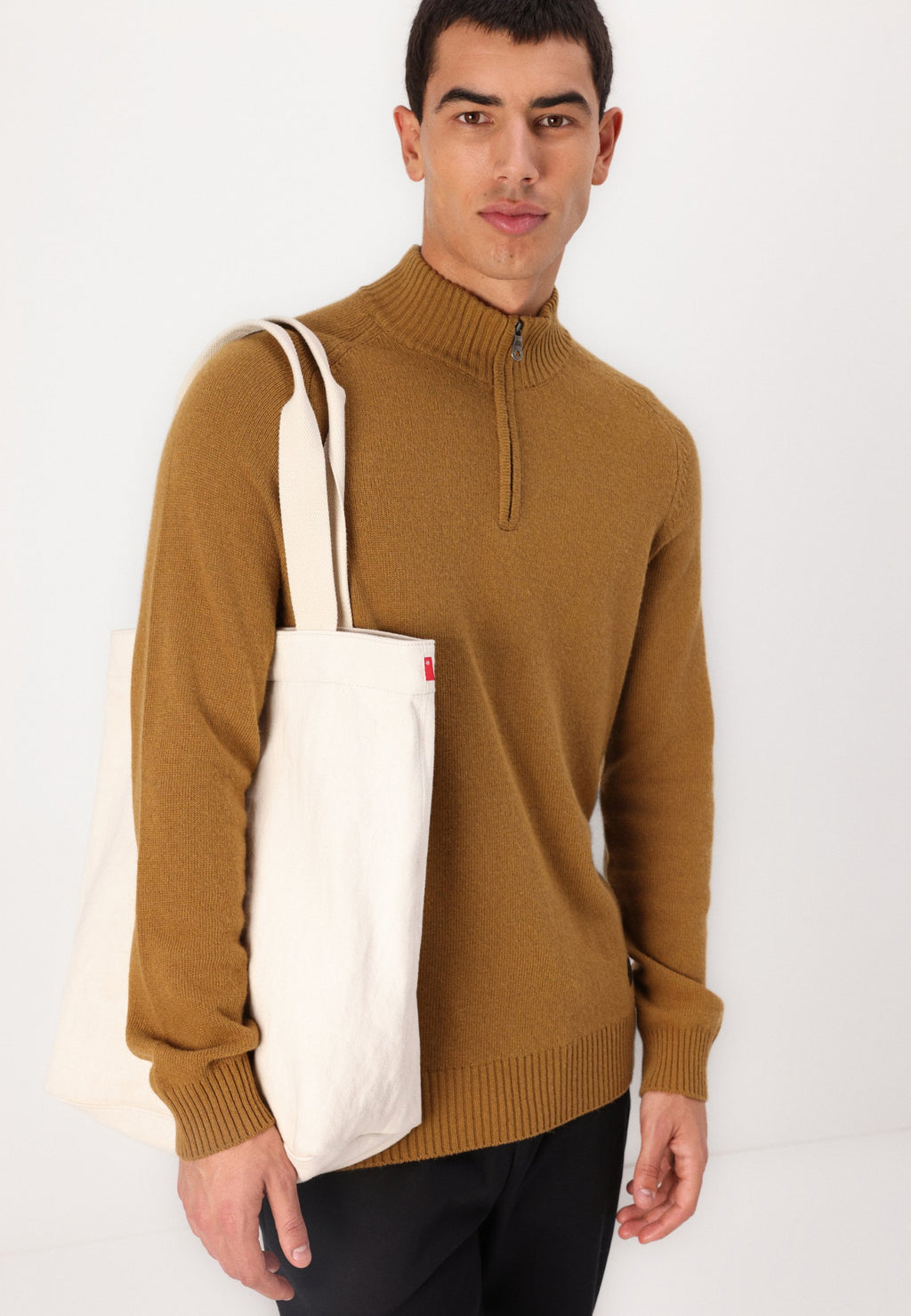 Lyle & Scott SADDLE SLEEVE QUARTER ZIP