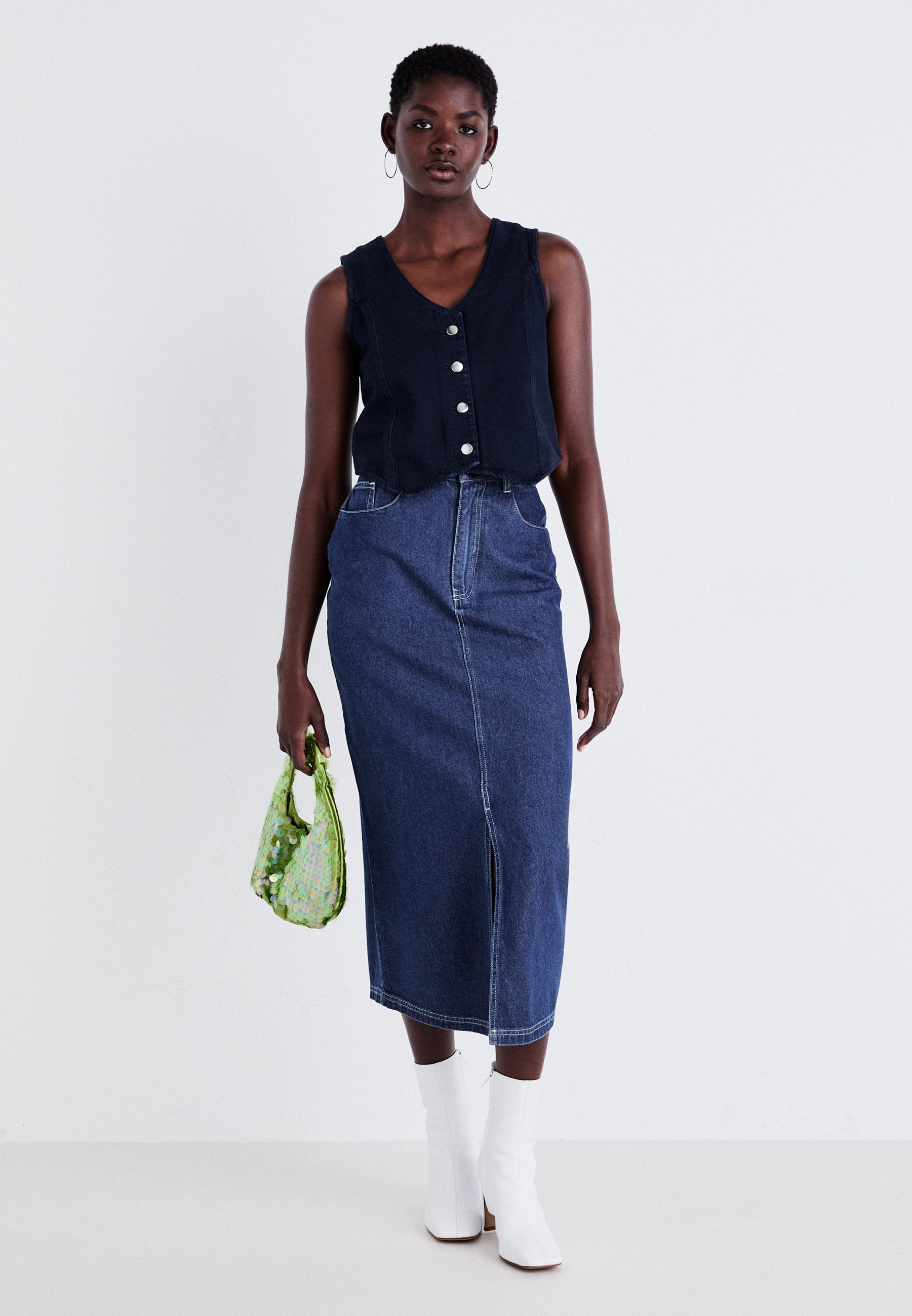 Denim Project DPMDPWRELAXED DENIM MAXI SKIRT