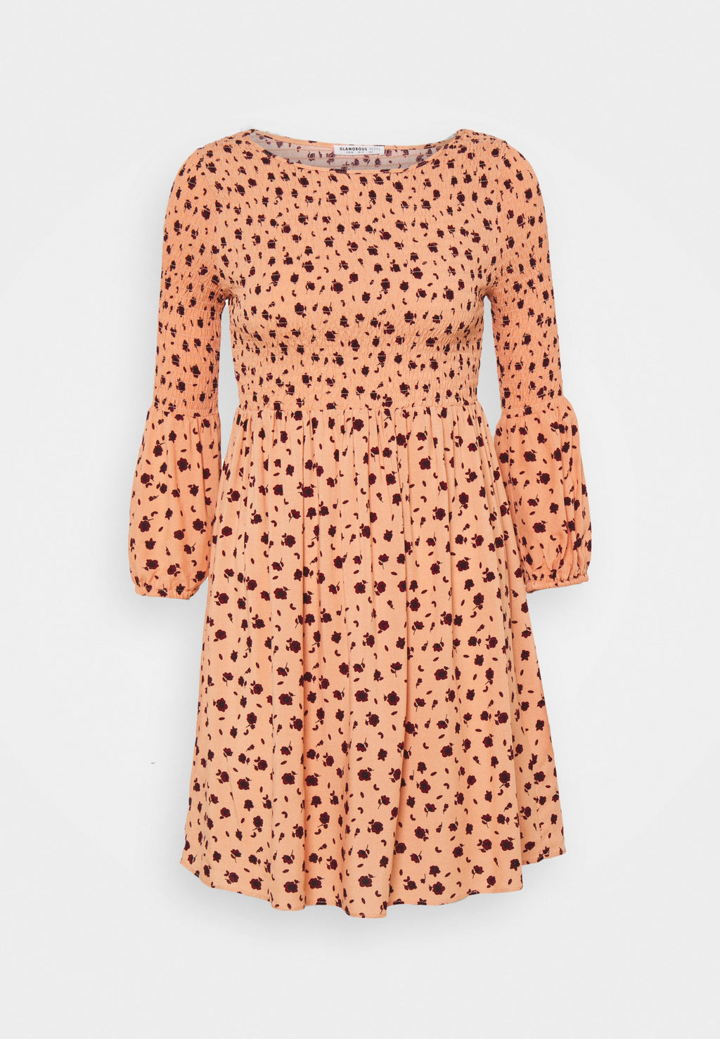 Glamorous Petite SMOCKED BUBBLE SLEEVE MINI DRESSES