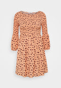 Glamorous Petite SMOCKED BUBBLE SLEEVE MINI DRESSES