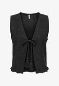 ONLY s ONLJAKIRI Linen s - Waistcoat - black
