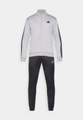 adidas Sportswear 3 STRIPES - Tracksuit - medium grey heather/solid grey