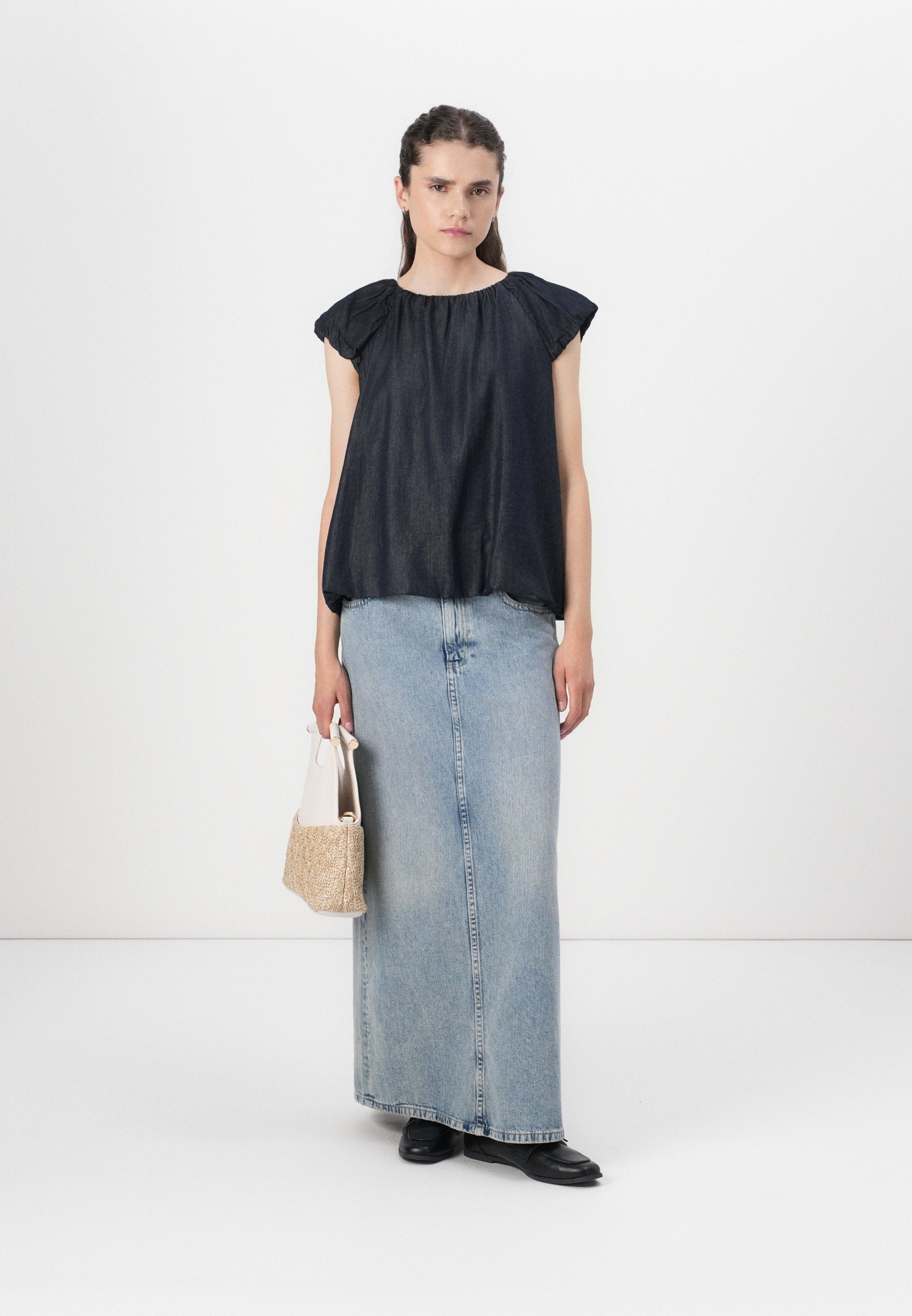 Selected Puff sleeved denim