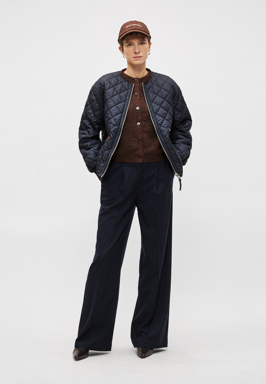 Marc O'Polo JACKET QUILTED, COLLARLESS PATCHED POCKETS