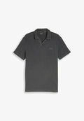 TOM TAILOR GARMENT DYE RESORT COLLAR POLO - Polo shirt - tarmac grey