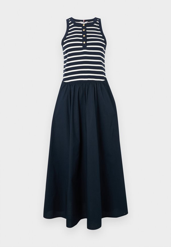 Tommy Hilfiger BUTTON DRESS - Day dress - dark night/ecru