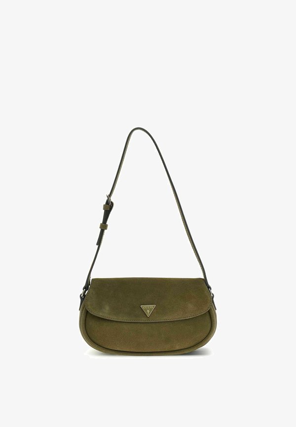 Guess DANYA FLAP SHOULDER - Handbag - olive