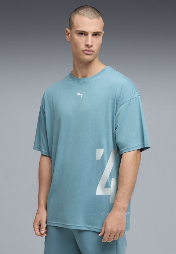 Puma GRAPHICS TRAINING - Print T-shirt - baltic sea blue