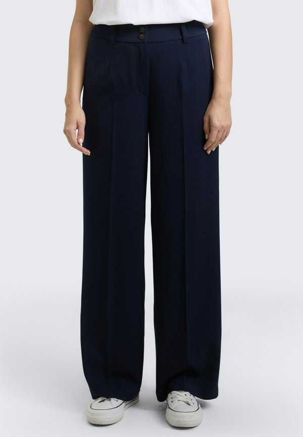 TOM TAILOR TTLEA WIDE - Trousers - sky captain blue
