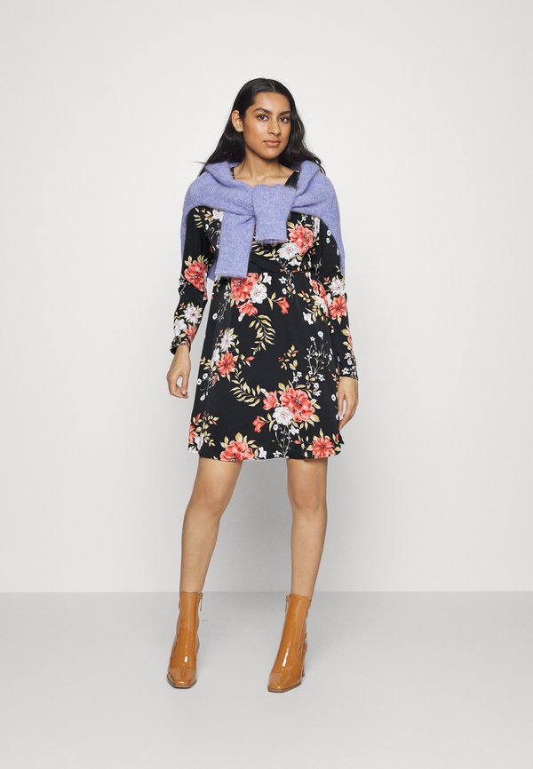 VILA Petite VIBLUME L/S WRAP SHORT DRESS/KA PTT
