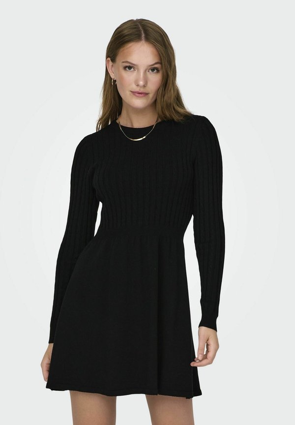 ONLY Knitted ONLFIA Short - Jumper dress - black