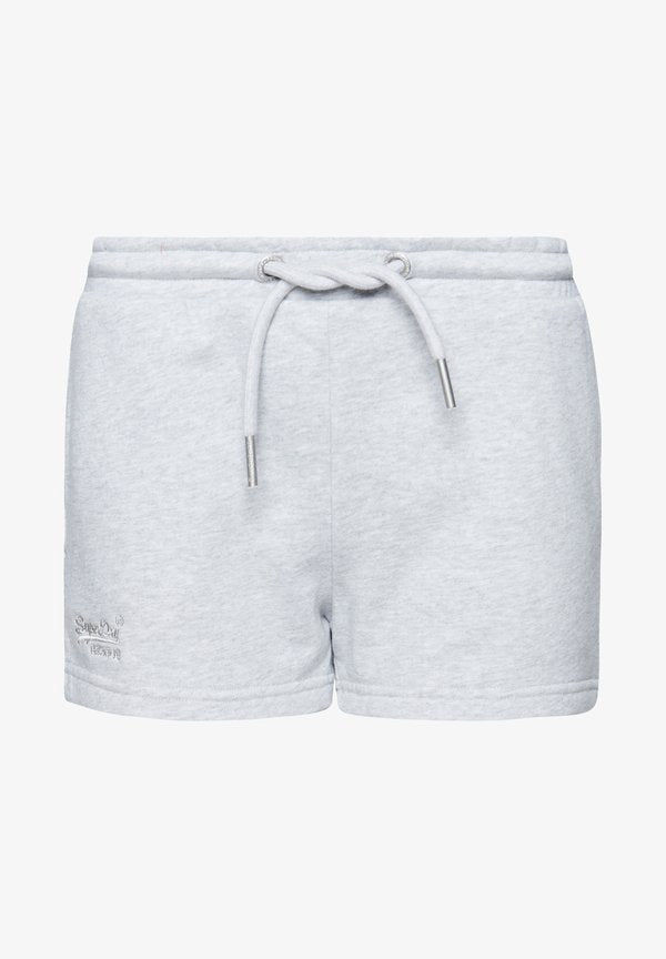 Superdry & Co VINTAGE LOGO EMBROIDERED - Tracksuit bottoms - glacier grey marl