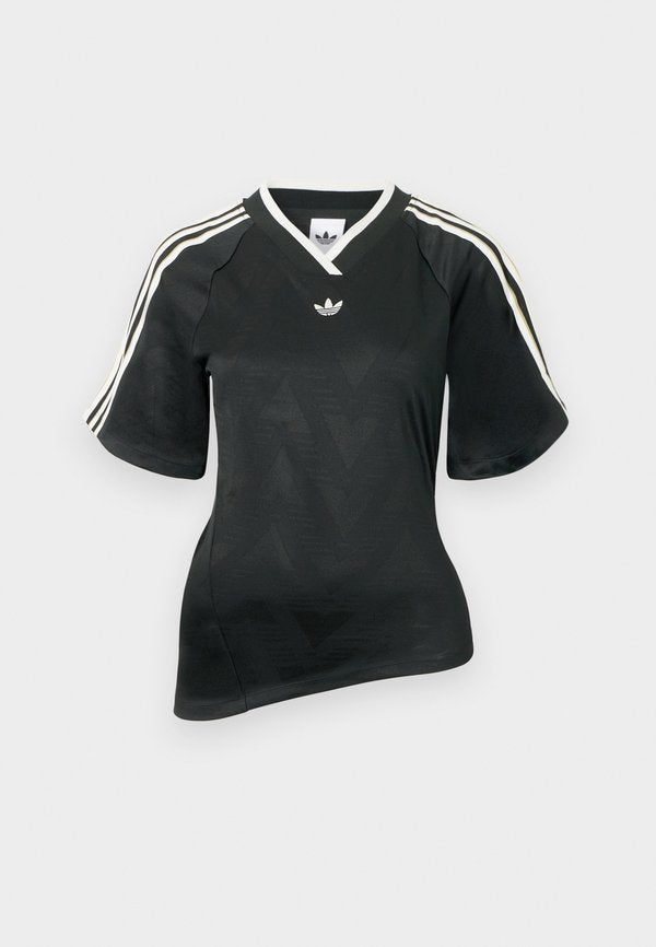 adidas Originals ROUCHED FOOT - Print T-shirt - black