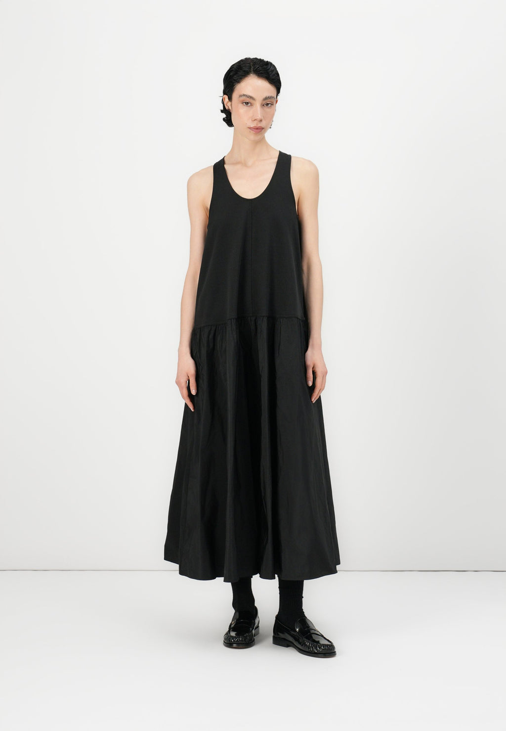 FLARED HALTER DRESS Media 3