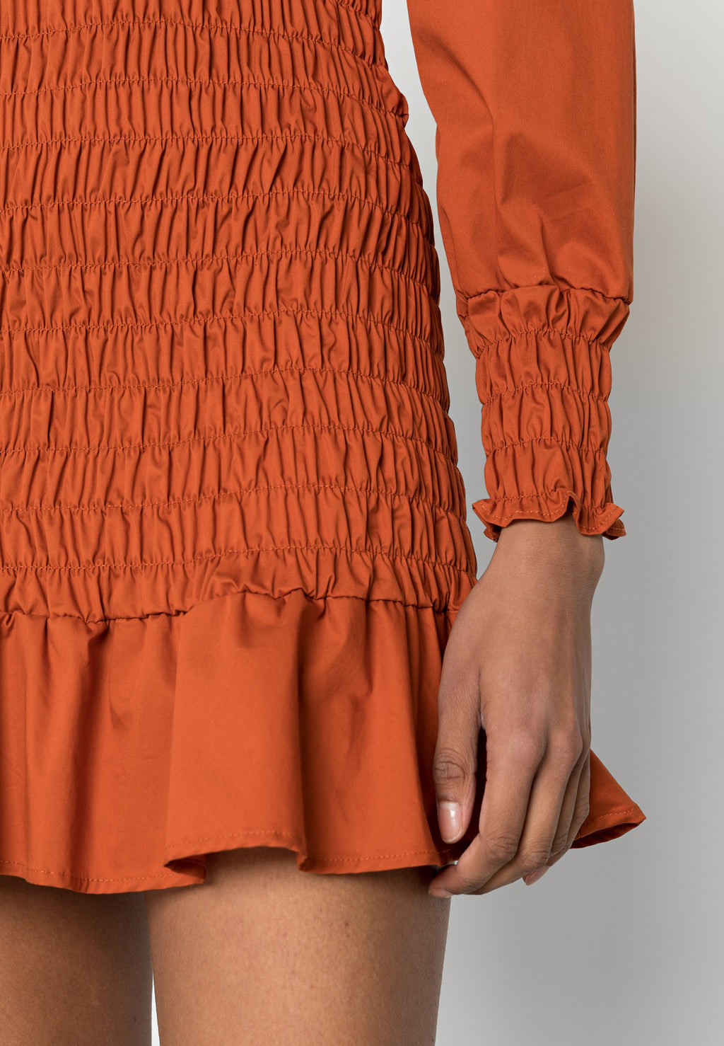 Glamorous DRESS WITH V NECK PUFF SLEEVES