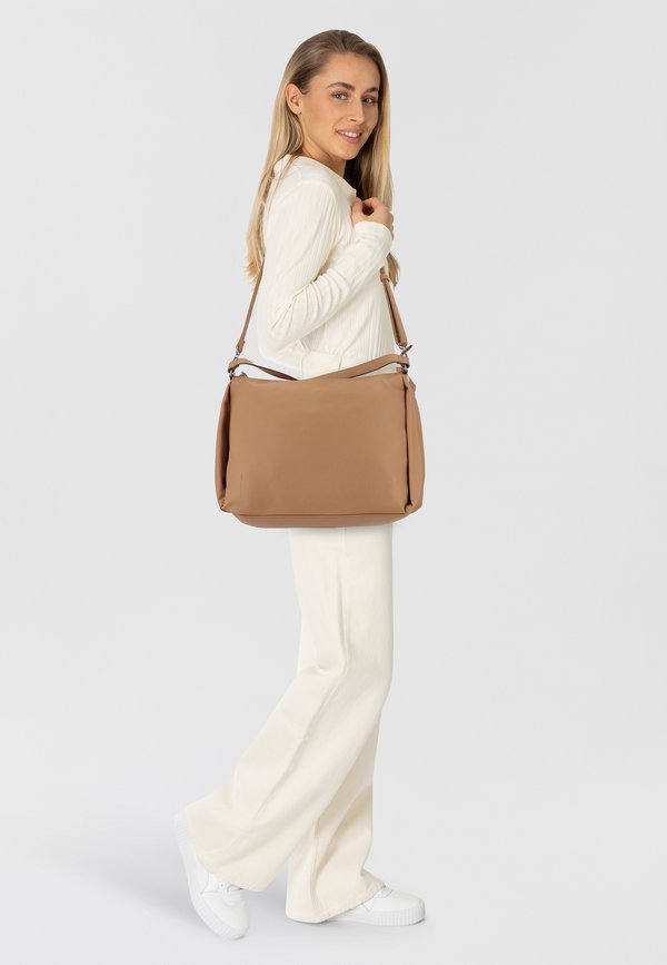 TOM TAILOR CASSIA HOBO BAG L - Tote bag - camel