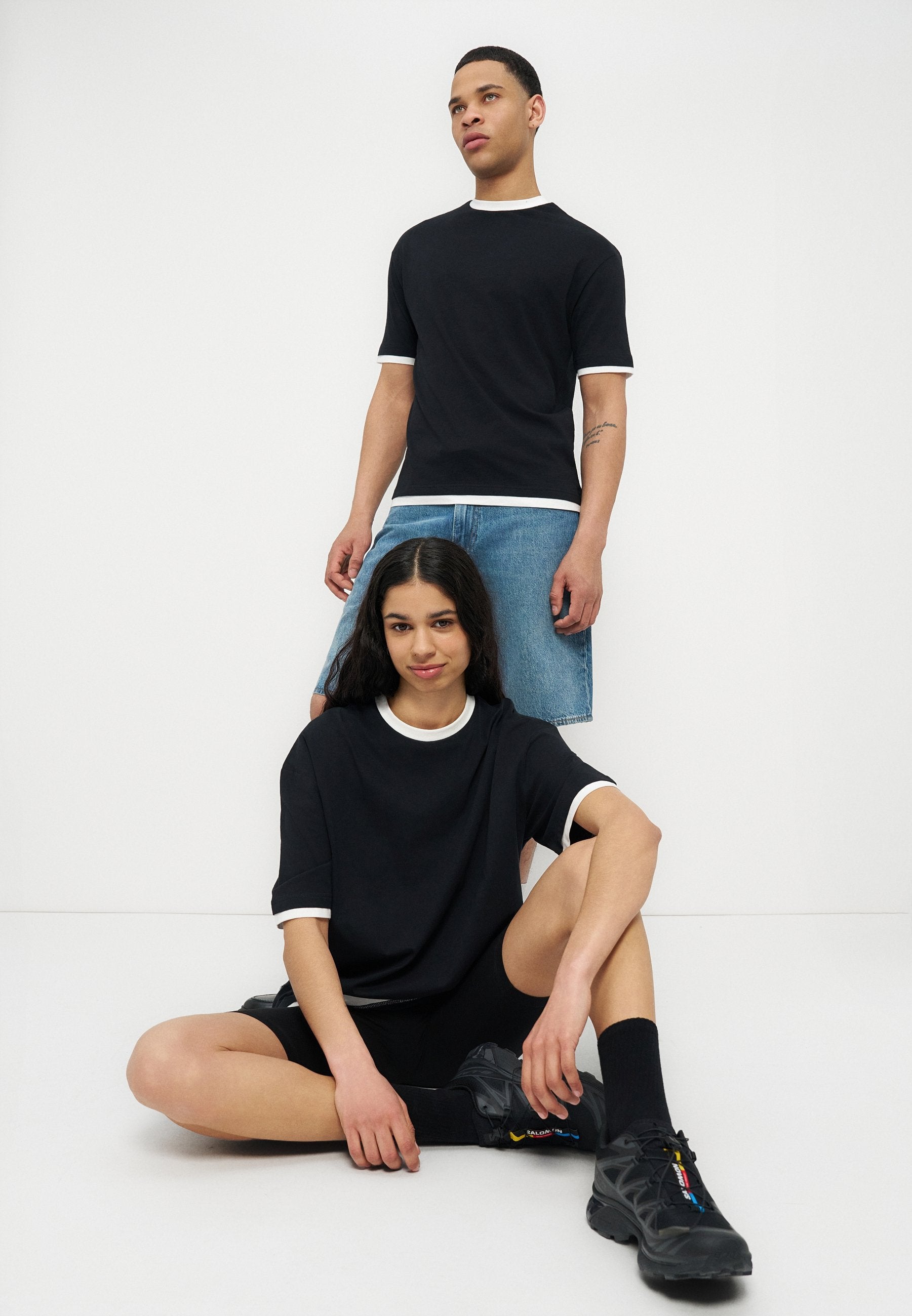 YOURTURN OVERSIZED FIT DOUBLE HEM