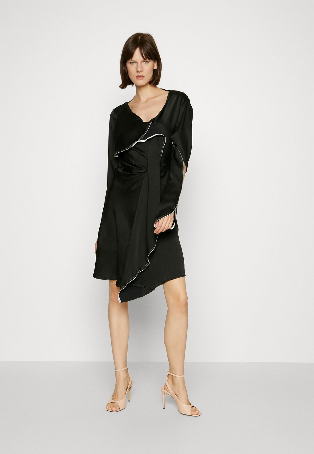 Victoria Beckham GATHERED HEART DETAIL DRESS