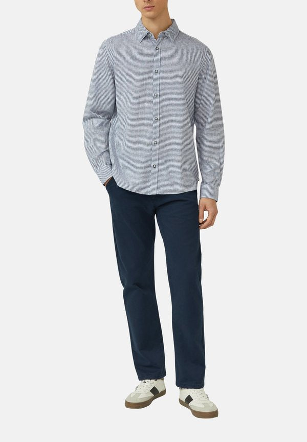 s.Oliver HEMD - Shirt - weiß/blau