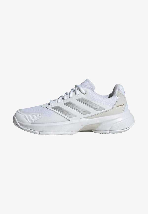 adidas Performance COURTJAM CONTROL 3 - Multicourt tennis shoes - cloud white   silver metallic   grey one