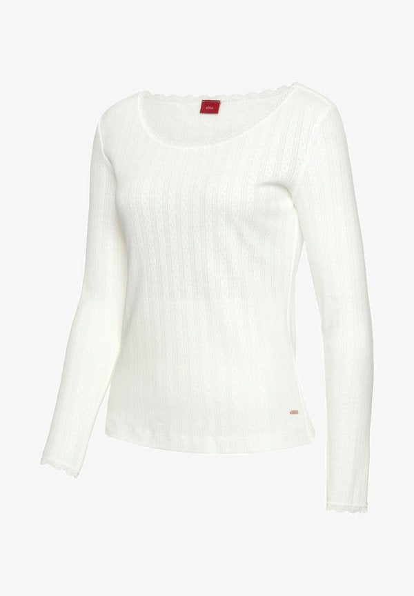 s.Oliver Pyjama top - ecru
