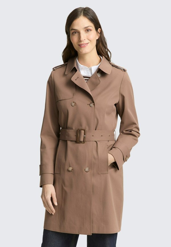 TOM TAILOR AUS WASSERABWEISENDEM MATERIAL - Trenchcoat - taupe grey