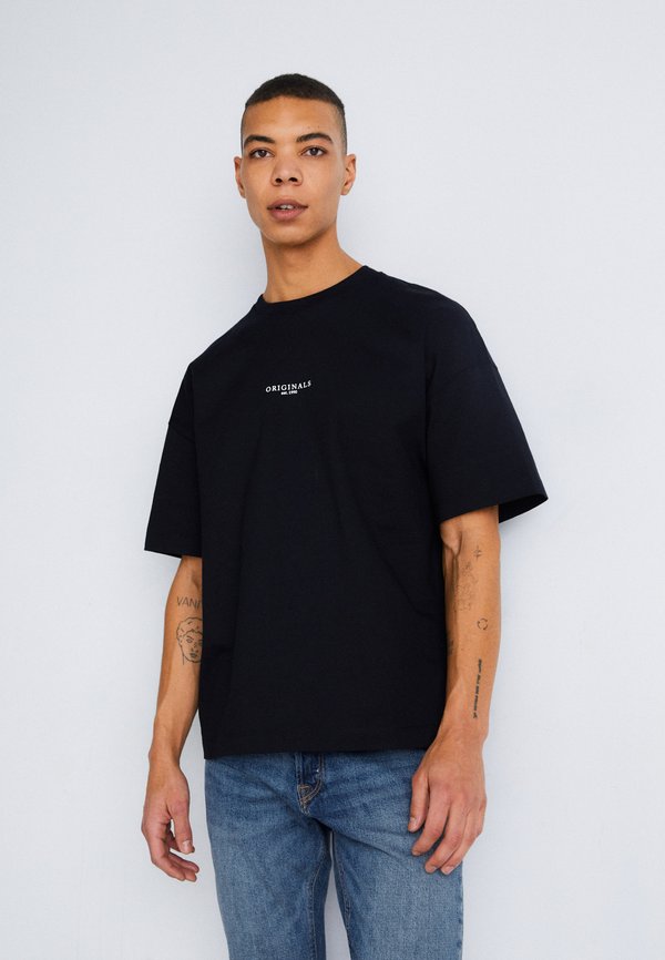 Jack & Jones JORSANTORINI TEE CREW NECK - Basic T-shirt - black