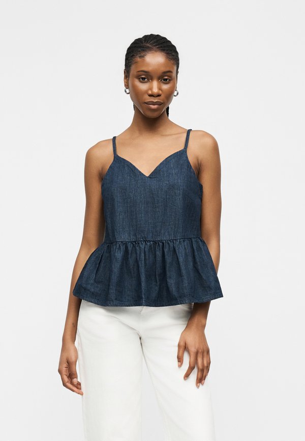 Vero Moda VMBIANCE - Top - dark blue denim