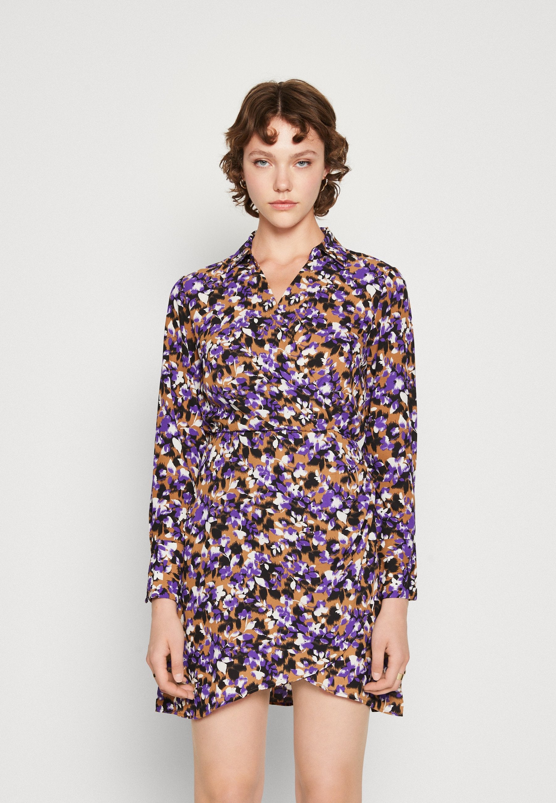 JDY JDYMOCCA FITTED WRAP DRESS