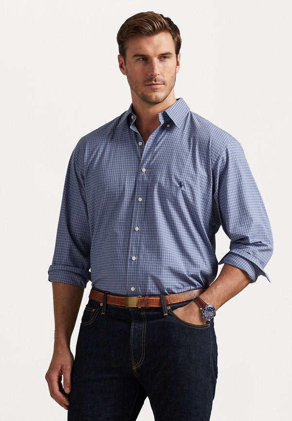 Polo Ralph Lauren Big & Tall CHECKED STRETCH POPLIN SHIRT