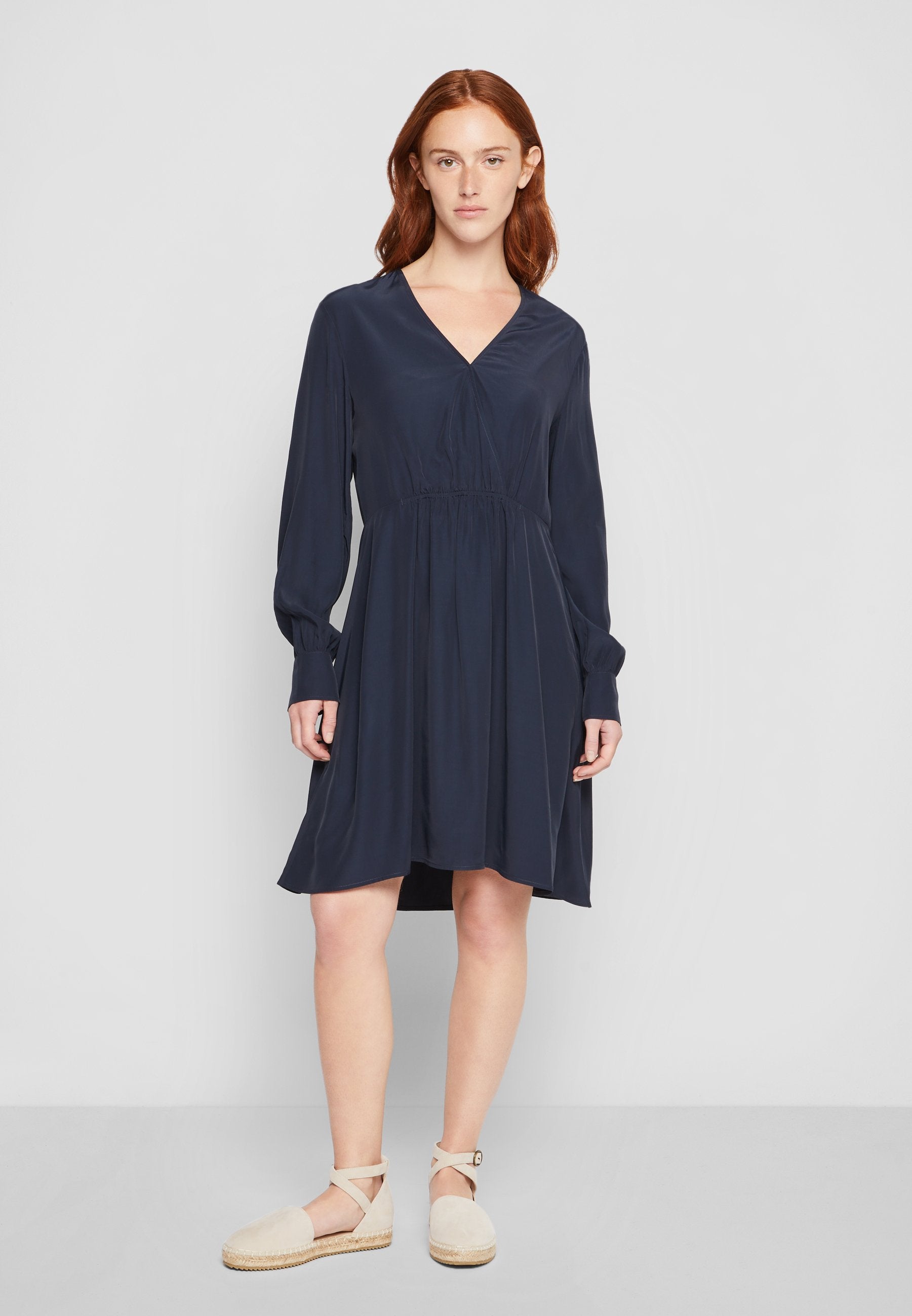 Marc O'Polo DRESS FEMININE SHAPED WRAP OPTIC LONG SLEEVES