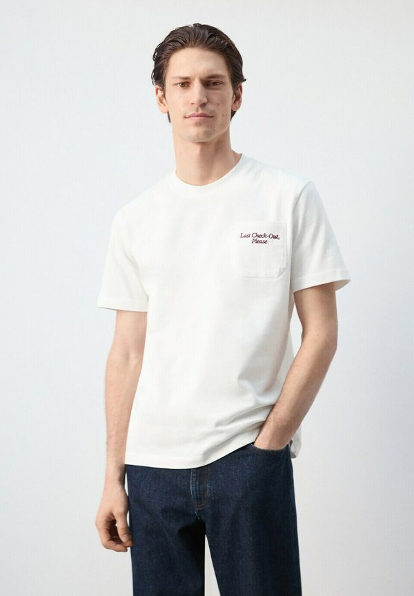 Mango ADULT - Print T-shirt - white