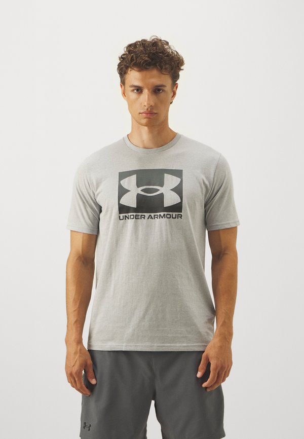Under Armour BOXED - Print T-shirt - mod gray light heather/graphite