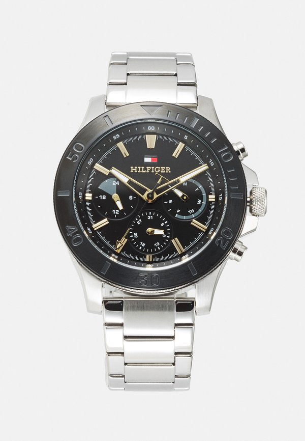 Tommy Hilfiger BRYAN - Chronograph watch - silver-coloured