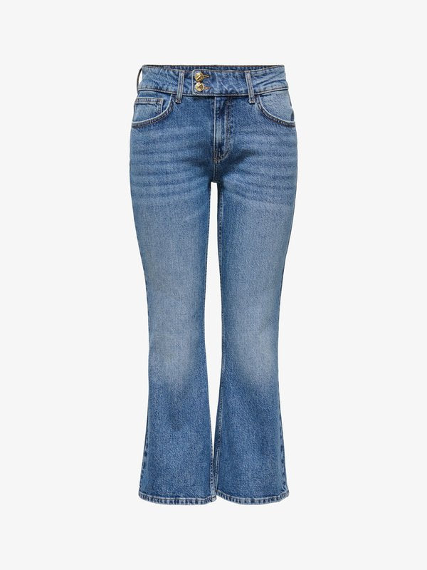 ONLY Flared fit ONLVIOLET High waist Ankle length - Bootcut jeans - medium blue denim