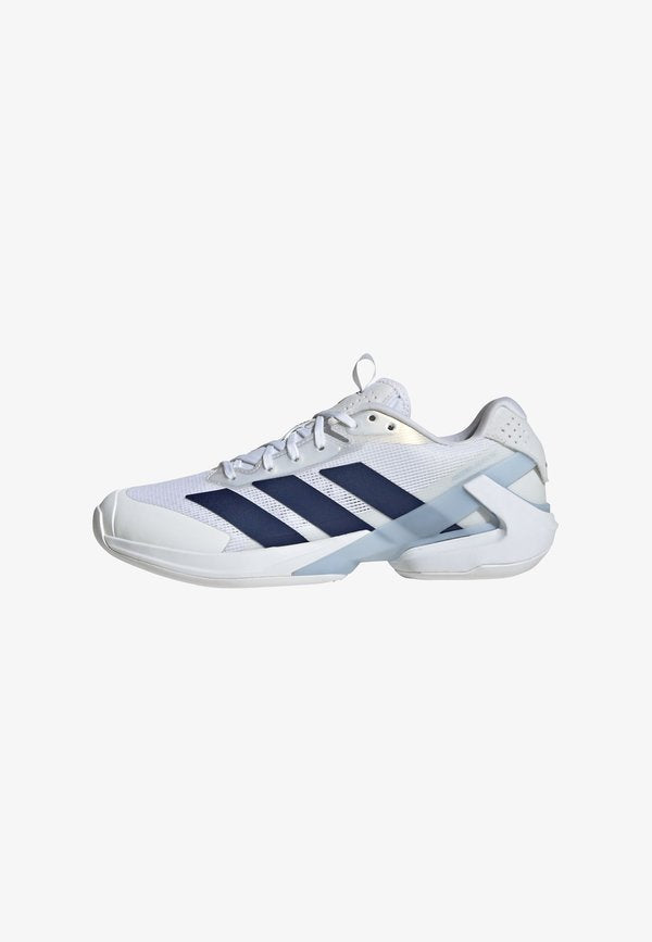 adidas Performance ADIZERO UBERSONIC 5 - Multicourt tennis shoes - cloud white   dark blue   crystal sky