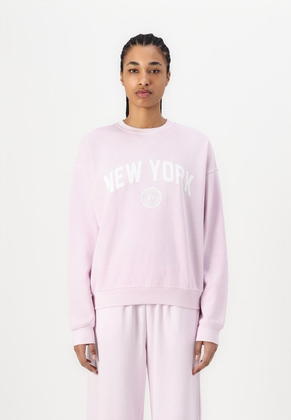 Good American BRUSHED GRAPHIC CREW NEW YORK
