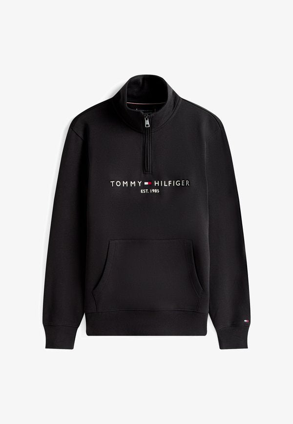 Tommy Hilfiger LOGO MOCKNECK - Sweatshirt - black