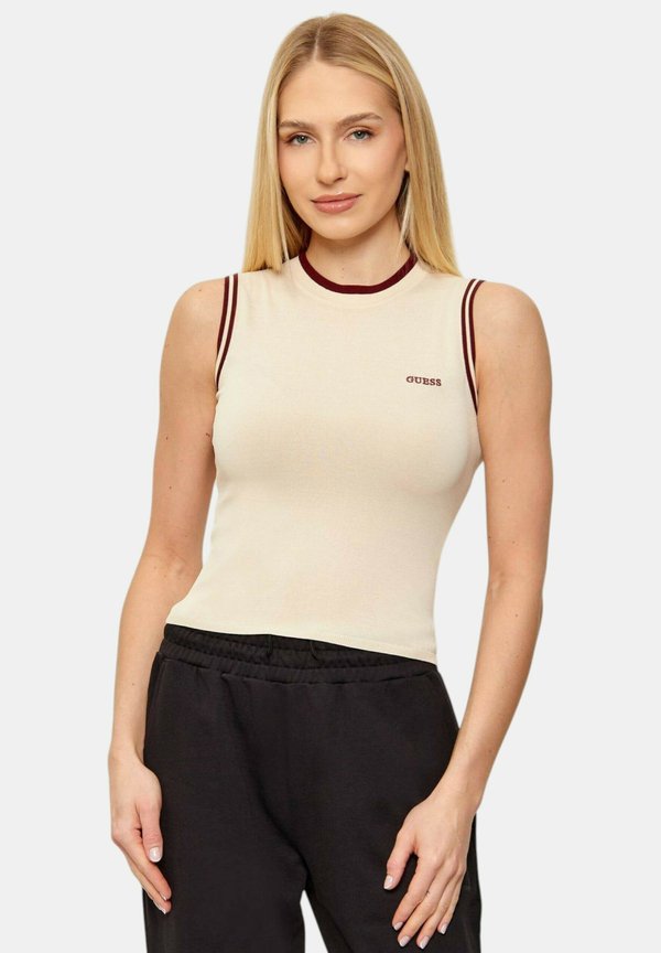 Guess GABRY SL TOP COL G1V1 - Top - beige