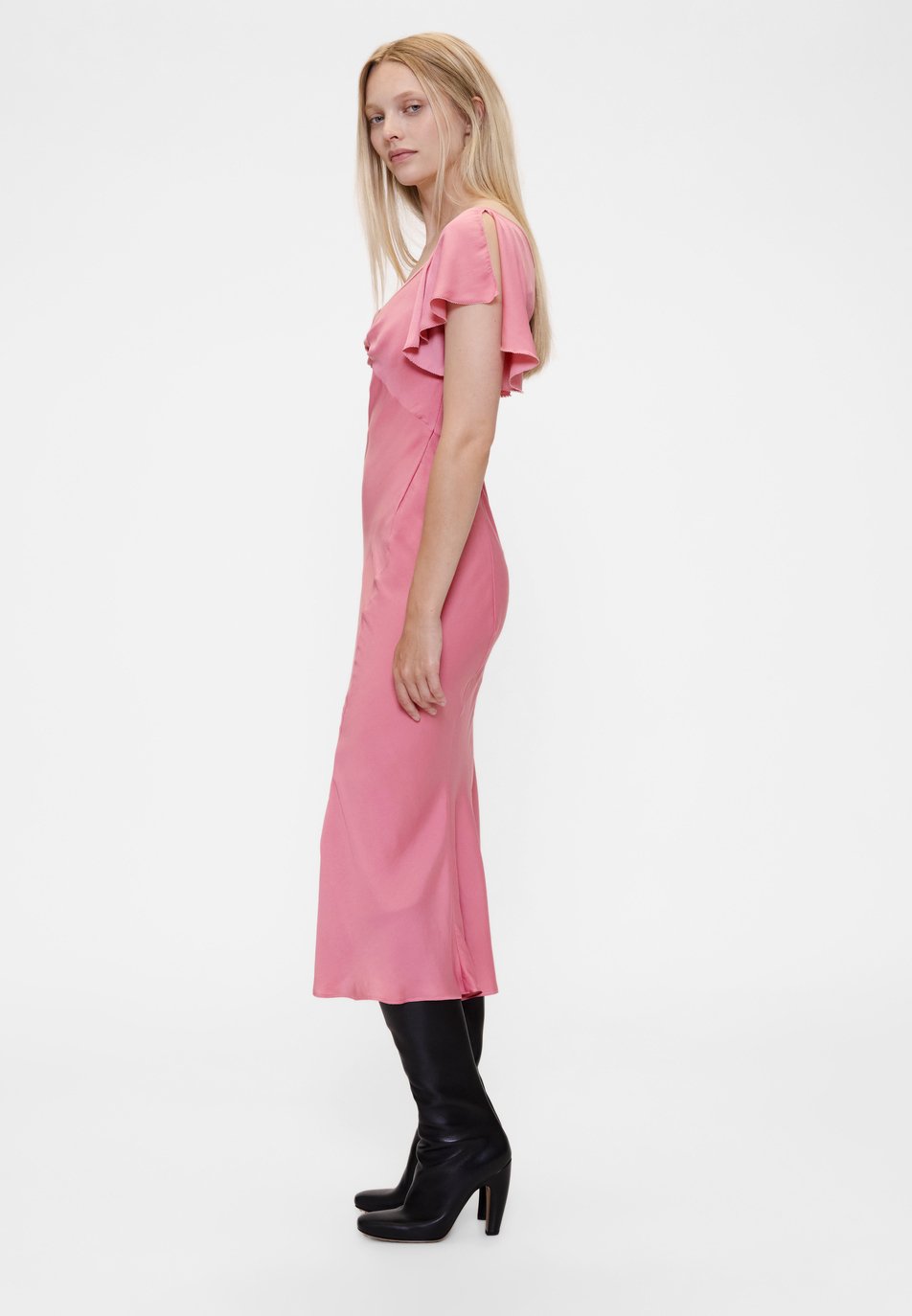 GAP GAPSTUDIO SATIN MIDI DRESS