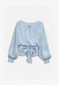 Vero Moda BLOUSE VMELISA TOP - Blouse - cashmere blue
