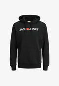 Jack & Jones MIT ECORP - Hoodie - schwarz logo