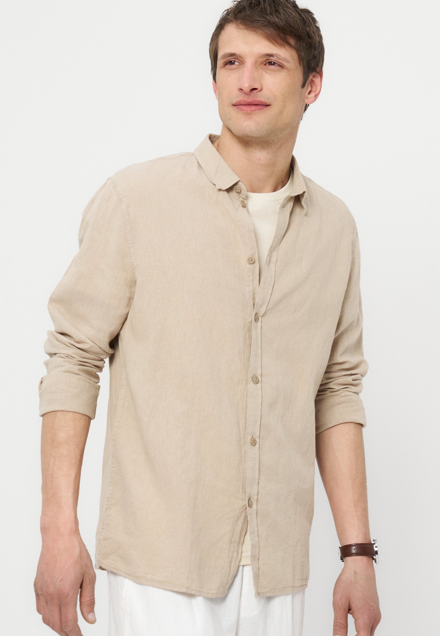 Pier One LINEN MIX SHIRT